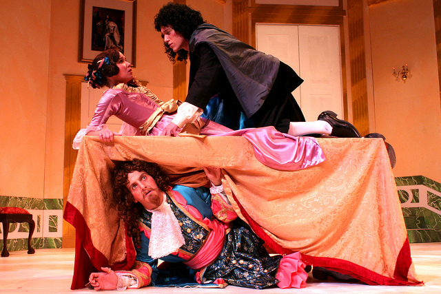a scene from the bit production Tartuffe